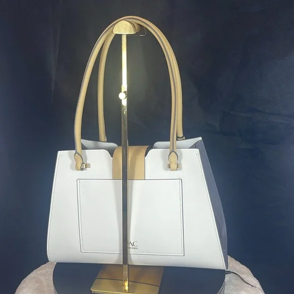 ZAC ( Zac Posen ) NWT , EARTHA MEDIUM , TOTE , off white, CHARCOAL Color. - Picture 4 of 16